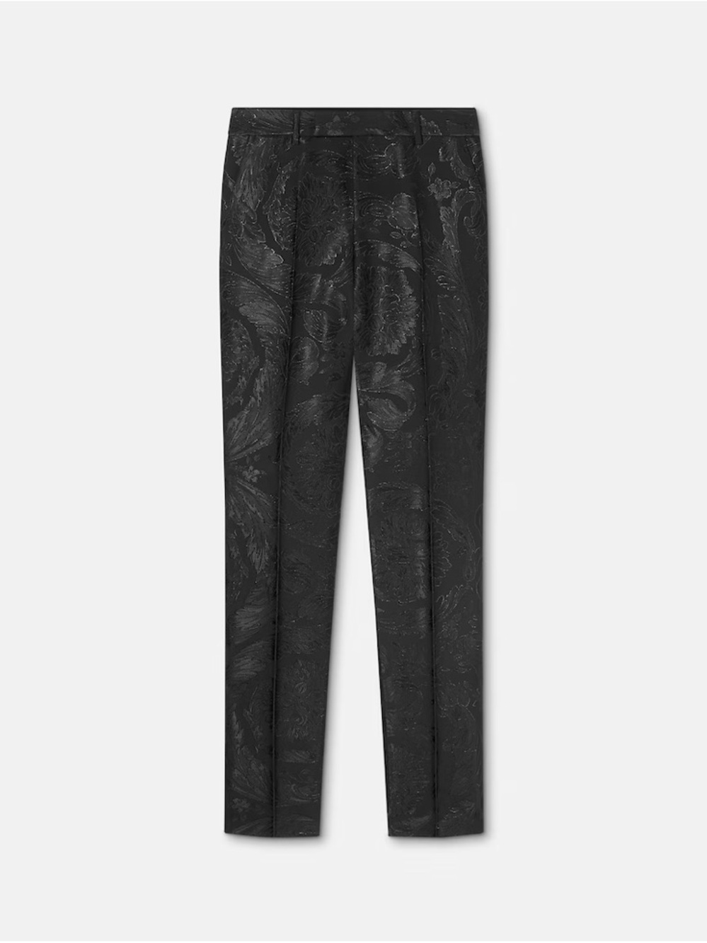 Versace Barocco Jacquard Wool-Viscose Slim Dress Pants Size 46 IT / Small US